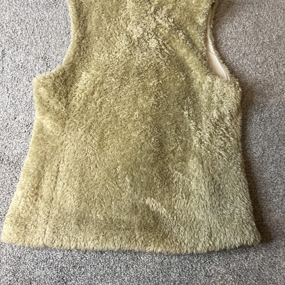Patagonia‎ Vest Womens Medium Green Los Gatos Fleece Zip Pockets Soft - Picture 8 of 11